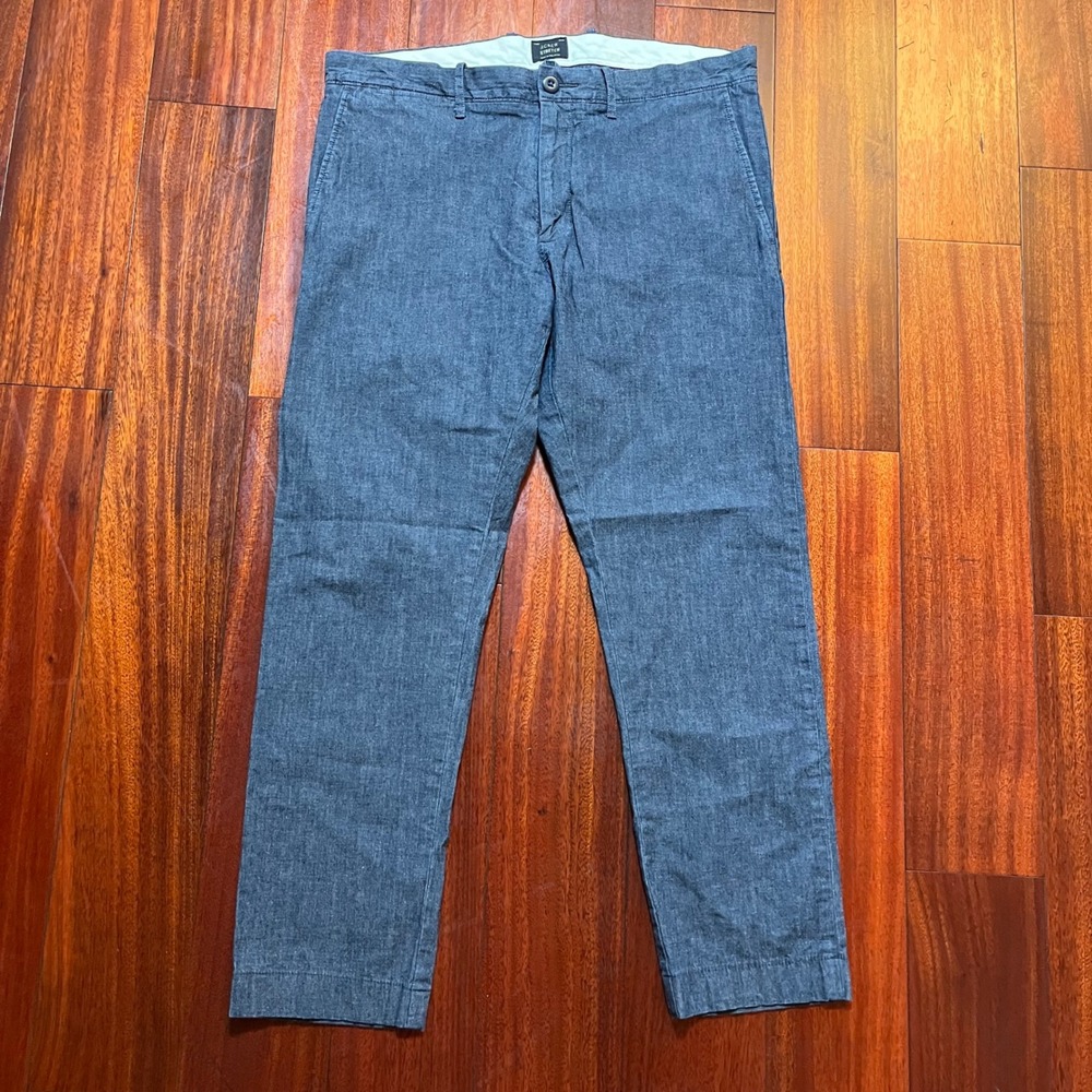 J Crew Pants Mens 32x30 (34x26) 484 Slim Fit Blue Stretch Chino 2420